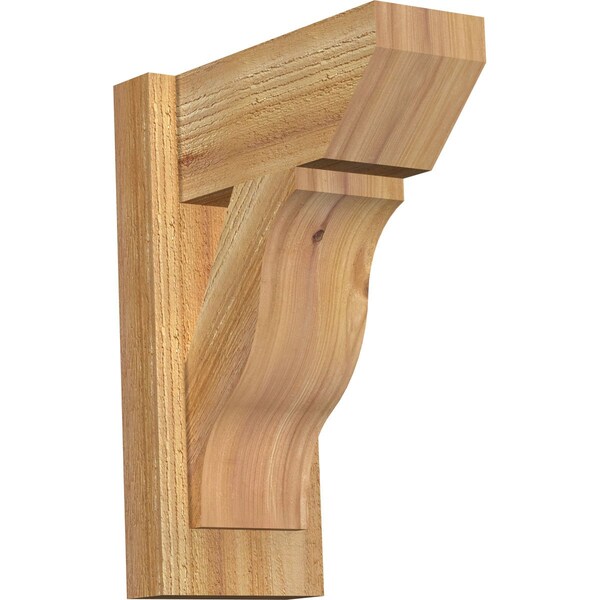 Ekena Millwork Funston Slat Rough Sawn Outlooker, Western Red Cedar, 6"W x 12"D x 16"H OUT06X12X16FST06RWR - main
